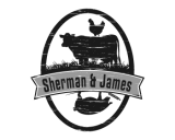 https://www.logocontest.com/public/logoimage/1437104315Sherman and James-2 bw.png